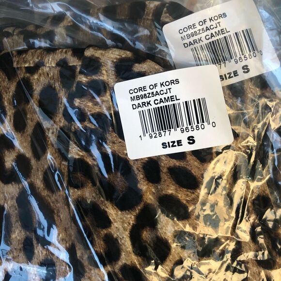Michael Kors Mix Leopard Print Short Sleeve Dress NEW $89 - Picture 2 of 5
